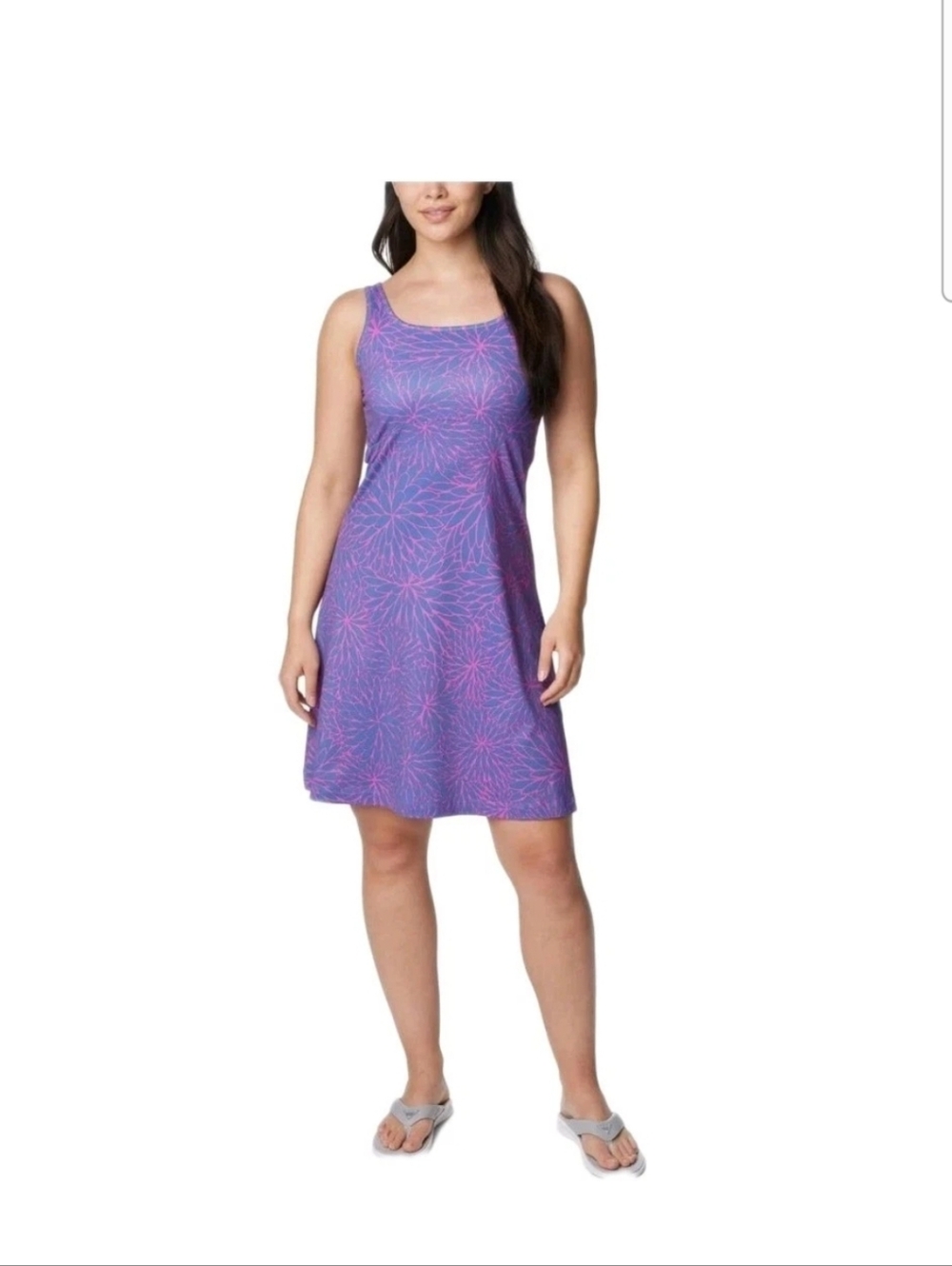 Columbia PFG Freezer III Dress Womens Small Pink/Purple  Omni-Freeze Cooling EC